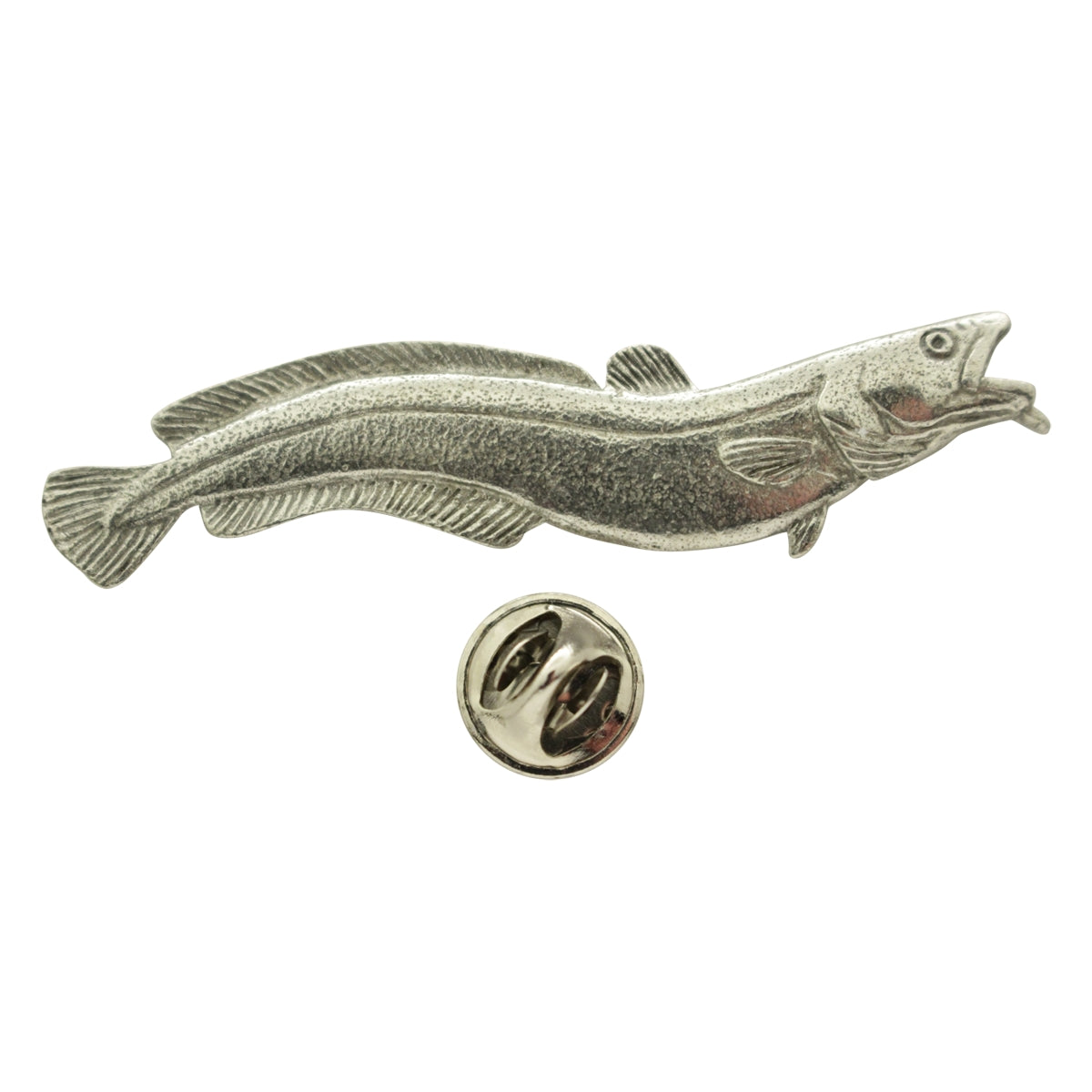 European Leng or Ling Pin ~ Antiqued Pewter ~ Lapel Pin ~ Sarah's Treats & Treasures